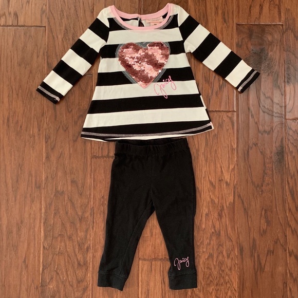 Juicy Couture Other - Juicy Couture baby tee & leggings set